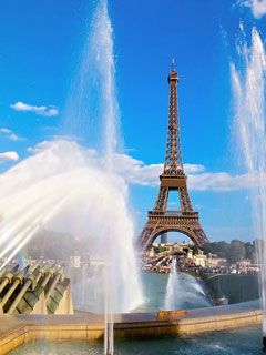 Eiffel Tower and Fountain - Paris