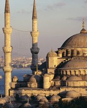 Blue-Mosque-and-the-Bosphorus Istanbul Turkey