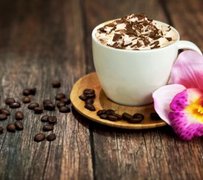 Kávička s kvetom